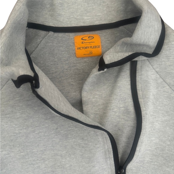 C9 BY CHAMPION VICTORY TECH FLEECE Grey/Black Zip up fleece jacket sweatshirt - Picture 6 of 6